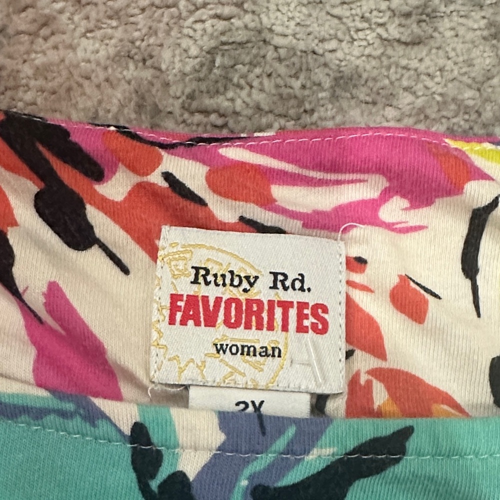 Ruby Rd. Multicolor Floral Women's Blouse - Picture 2 of 2
